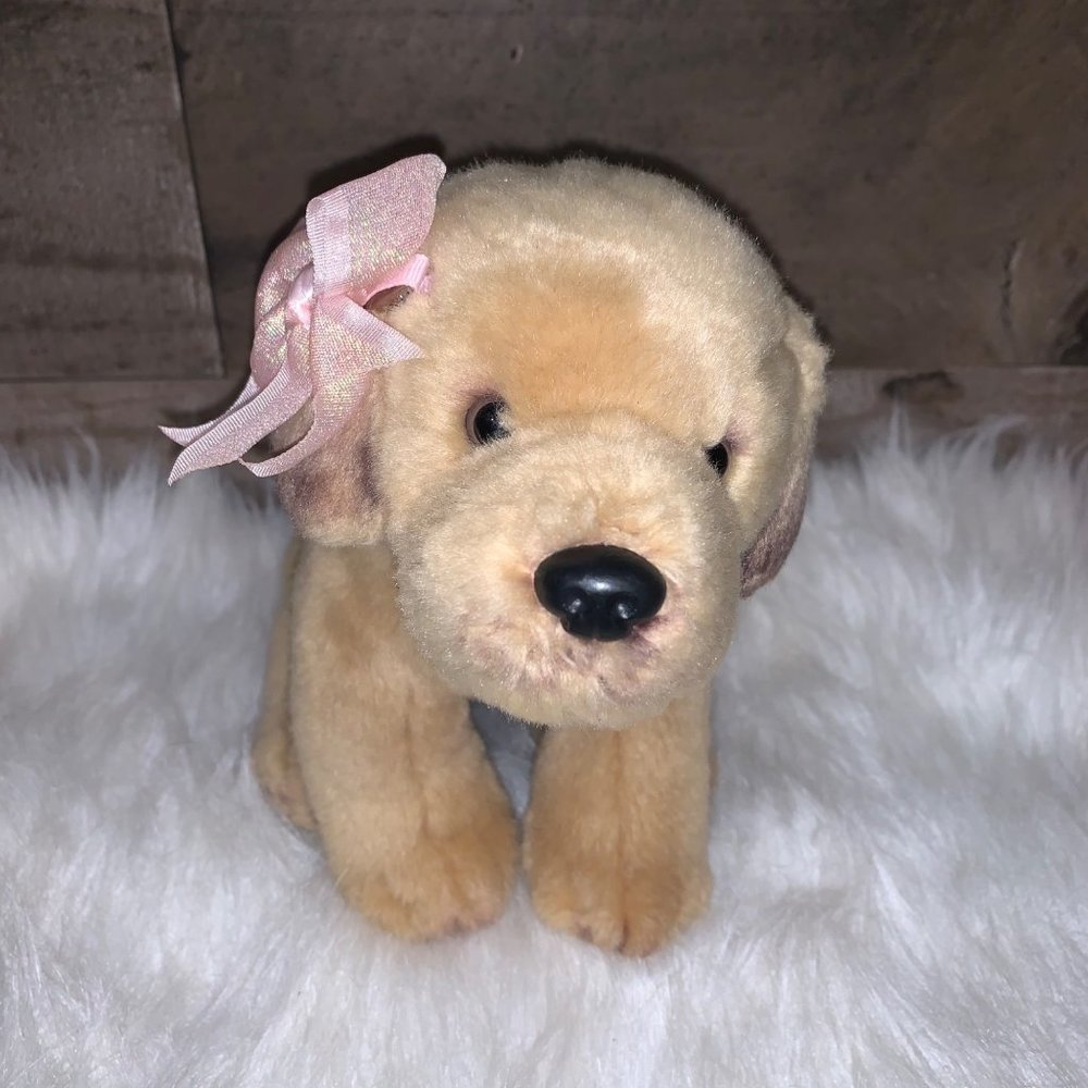 Duluth Trading Co. Small Puppy Yellow Lab Plush Stuffed Animal Toy Dog 8"